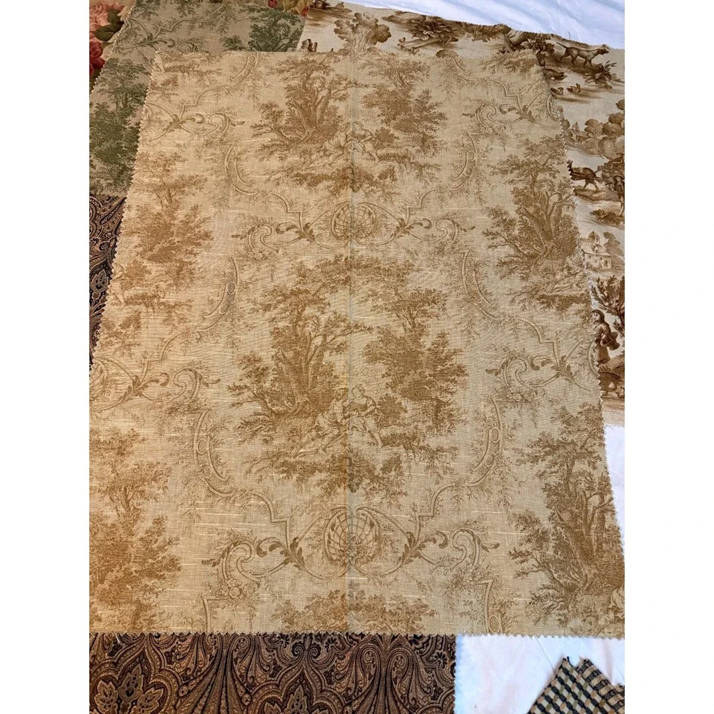 Lot of 7 shades of brown print designs‎ fabrics 25